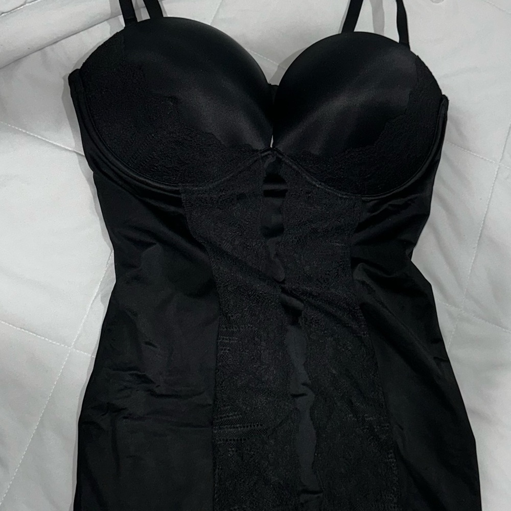 Victoria's Secret Very Sexy Push Up Black Shapewear Dress Style Slip 38D